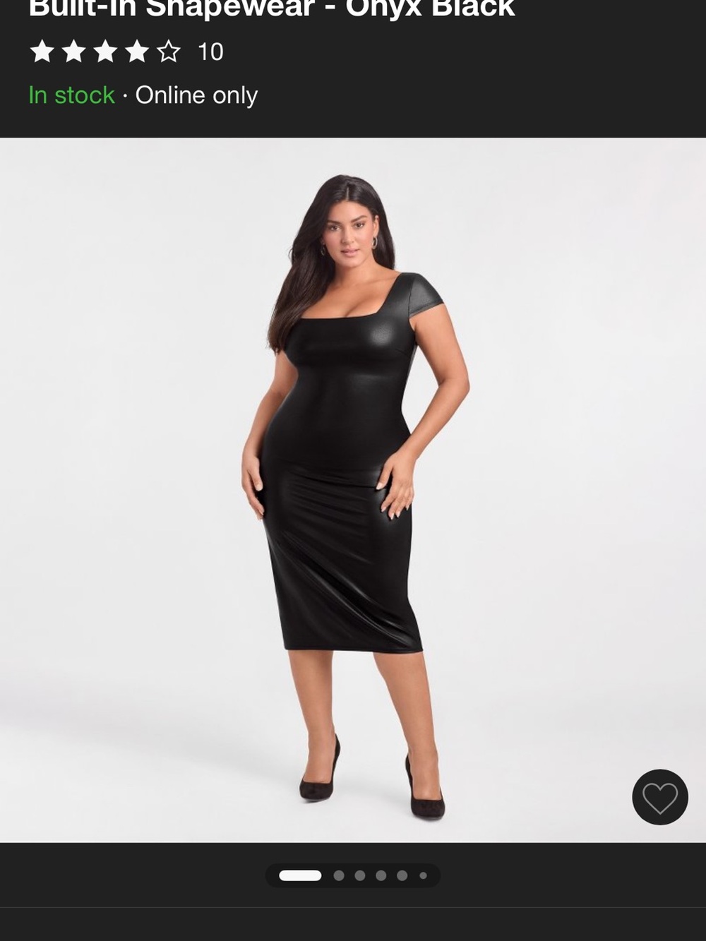 Sleek Black Bodycon Midi Dress
